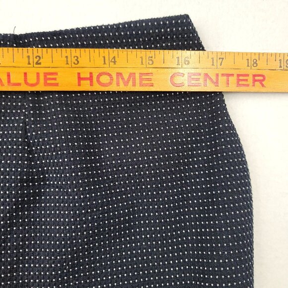 Elle Womens Black Dot Mini Skirt Faux Leather Trim Pockets Medium - Picture 6 of 7